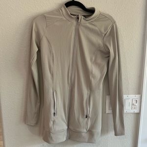 Ribbed Long Workout Jacket